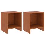 vidaXL Nachtkastjes 2 st 35x30x40 cm massief grenenhout, Minder dan 45 cm, Verzenden, Nieuw, Minder dan 55 cm