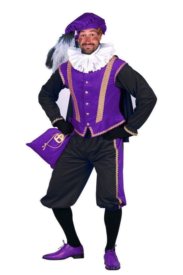 Piet Amsterdam Paars-Zwart - M, Diversen, Sinterklaas, Verzenden