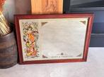 Mucha - Wandspiegel - Glas, Hout, Spiegel
