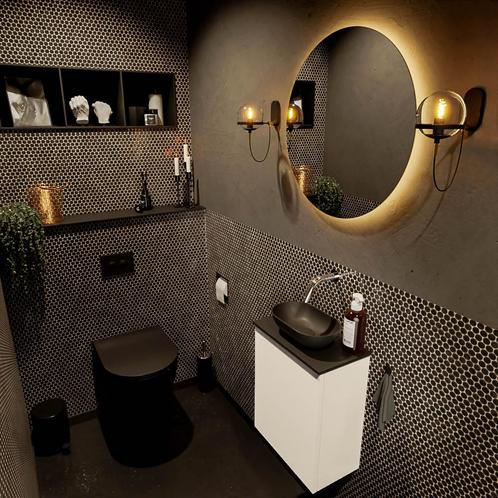 MONDIAZ FOWY toiletmeubel 40cm kleur talc. Waskom positie, Doe-het-zelf en Verbouw, Sanitair, Bad, Nieuw, Ophalen of Verzenden