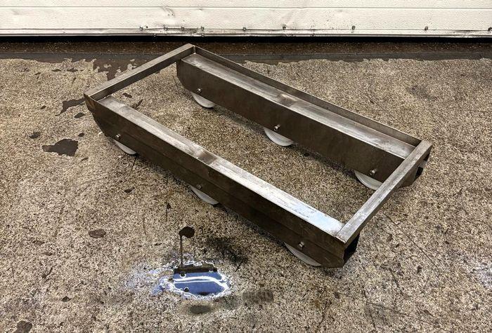 RVS Dolly, Wiel, Onderwagen B40 x D79 x H16cm, Zakelijke goederen, Kantoor en Winkelinrichting | Winkel en Inventaris
