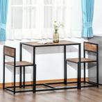 Eetgroep Keukentafel Met 2 Stoelen Eettafel Set Eetkamergroe, Verzenden, Nieuw