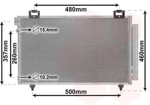 LUCHTCONDENSATOR VOOR TOYOTA AVENSIS T25 2003-2006, Auto-onderdelen, Airco en Verwarming, Nieuw, Ophalen of Verzenden