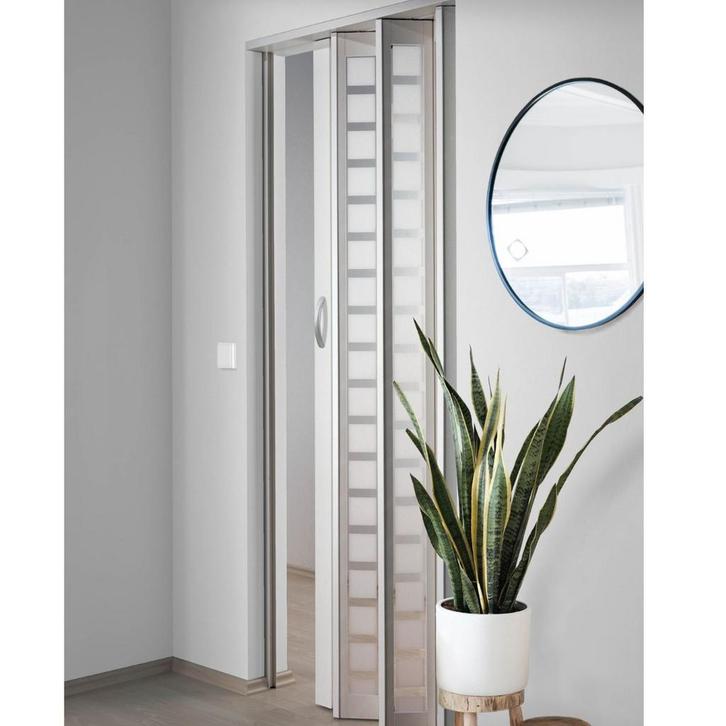 Marley New Generation vouwdeur met glas in 3 kleuren, Doe-het-zelf en Verbouw, Deuren en Horren, Vouwdeur, Nieuw, Glas, Kunststof