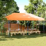 vidaXL Partytent Oranje 292 x 580 x 315 cm Oxford Stof, Tuin en Terras, Partytenten, Verzenden, Nieuw, Partytent