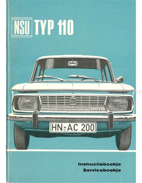 1965 NSU TYP 110 INSTRUCTIEBOEKJE NEDERLANDS, Auto diversen, Handleidingen en Instructieboekjes