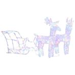 Kerstdecoratie rendieren & slee 160 led | retourdeal, Diversen, Kerst, Ophalen of Verzenden, Nieuw