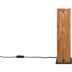 LED Tafellamp - Trion Nuri - E27 Fitting - Vierkant - Bruin, Huis en Inrichting, Lampen | Tafellampen, Ophalen of Verzenden, Nieuw