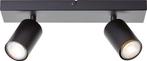 Brilliant Jello - Plafondspot - GU10 2x4,5W - 3000K - Zwart, Huis en Inrichting, Lampen | Plafondlampen, Ophalen of Verzenden