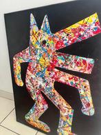 Jovan Srijemac (1962) - Art dog , Pollock Vs Haring, Antiek en Kunst, Kunst | Schilderijen | Modern