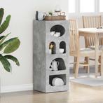 vidaXL Dressoir Beton Grijs 40 x 35 x 100,5 cm Bewerkt hout, Verzenden, Nieuw, Overige houtsoorten, Minder dan 50 cm
