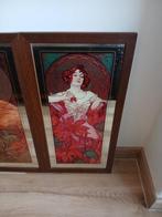 Spiegel (4) - Glas, Hout - A. Mucha Kostbare Stenen, Antiek en Kunst