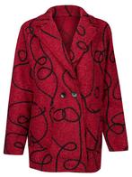 Jas Bouclé Bordeaux, damesjas, Kleding | Dames, Jassen | Winter, Verzenden, Nieuw