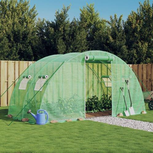 Tuinkas met stalen fundering 8 m 4x2x2 m (Broeikassen), Tuin en Terras, Kweekspullen, Nieuw, Verzenden