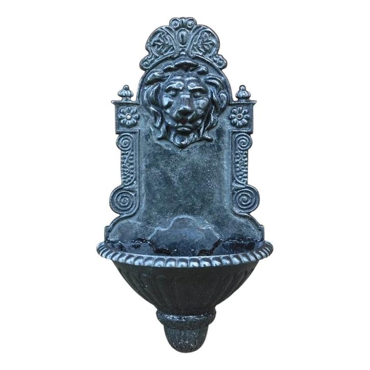 Wandfontein leeuw - gietijzer -zwart - 75 cm - klassiek, Tuin en Terras, Waterpartijen en Fonteinen, Ophalen of Verzenden