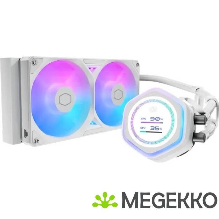 Cooler Master MasterLiquid Atmos II LCD 240 - White, Computers en Software, Computerkoelers, Nieuw, Verzenden