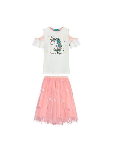 *Sale*Unicorn rok + shirt - eenhoorn setje - 92 tm 128, Kinderen en Baby's, Kinderkleding | Maat 104, Meisje, Nieuw, Setje, Ophalen of Verzenden