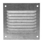 Europlast metalen ventilatierooster vierkant zink 100 x, Ophalen of Verzenden, Nieuw