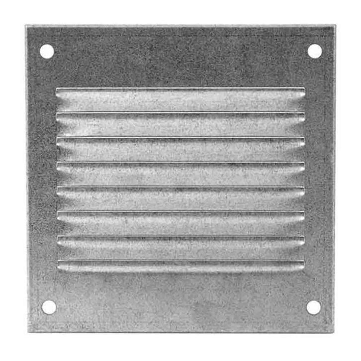 Europlast metalen ventilatierooster vierkant zink 100 x, Doe-het-zelf en Verbouw, Ventilatie en Afzuiging, Nieuw, Ophalen of Verzenden