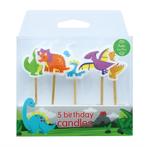 Culpitt Taartkaarsjes Dino 5st., Hobby en Vrije tijd, Taarten en Cupcakes maken, Verzenden, Nieuw