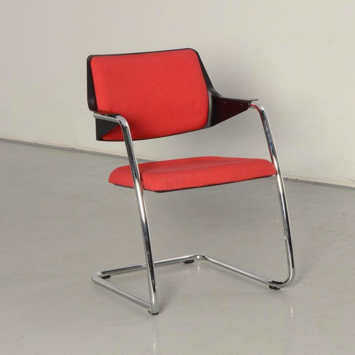 Girsberger Reflex vergaderstoel, rood, sledeframe, Huis en Inrichting, Bureaustoelen, Ophalen of Verzenden