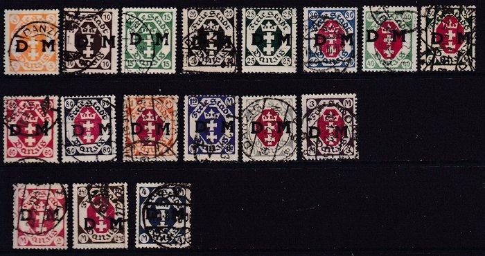 Danzig 1921/1922 - Dienstuitgiften. Gekeurd: Infla Berlin. -, Postzegels en Munten, Postzegels | Europa | Duitsland