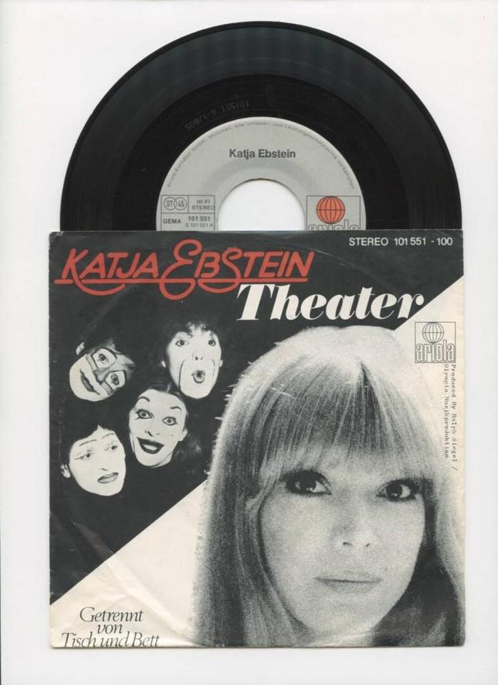 Katja Ebstein – Theater / Getrennt Von Tisch Und Bett (1-7-, Cd's en Dvd's, Vinyl Singles, Ophalen of Verzenden