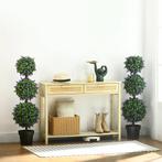 TRUUSK Set Van 2 Grote Kunstmatige Lavendelbomen 110 Cm Kuns, Verzenden, Nieuw