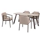 Manolo Barolo dining tuinset 180x95xH75 cm 5 delig keramiek, Ophalen of Verzenden, Nieuw