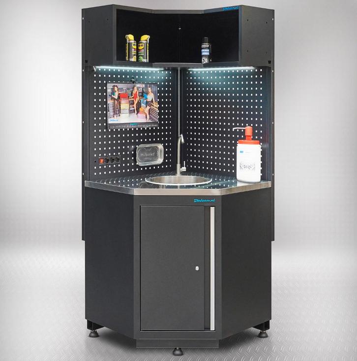 Datona Werkplaatsinrichting PREMIUM hoekwerkbank met RVS, Doe-het-zelf en Verbouw, Werkbanken, Nieuw, Ophalen of Verzenden