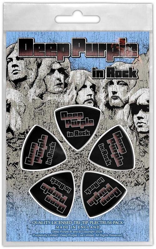 Deep Purple In Rock - Plectrum Tri-Tip officiële merchandise, Verzamelen, Muziek, Artiesten en Beroemdheden, Gebruiksvoorwerp