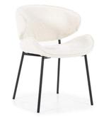 Stoel Tess - Beige Spark - 95737 - eetkamerstoelen, Huis en Inrichting, Stoelen, Nieuw, Stof