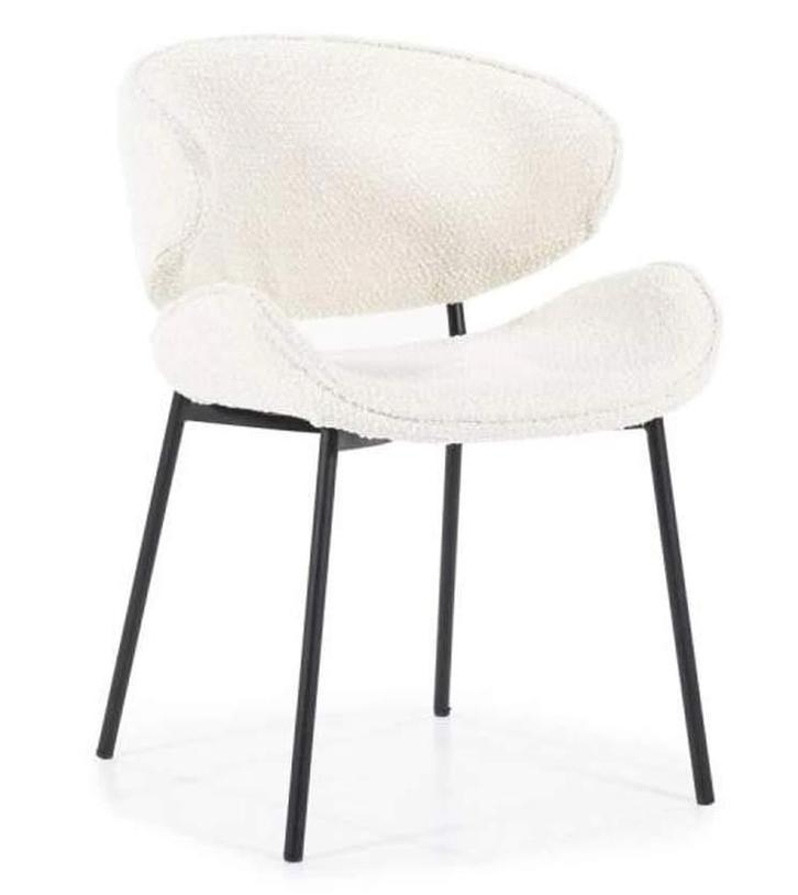 Stoel Tess - Beige Spark - 95737 - eetkamerstoelen, Huis en Inrichting, Stoelen, Nieuw, Stof