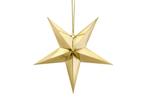 Gouden Lampion Ster 45cm, Hobby en Vrije tijd, Feestartikelen, Verzenden, Nieuw