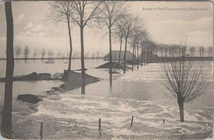 OUD-VOSSEMEER - Ramp te Oud-Vossemeer (13 Maart 1906), Verzamelen, Ansichtkaarten | Nederland, Verzenden