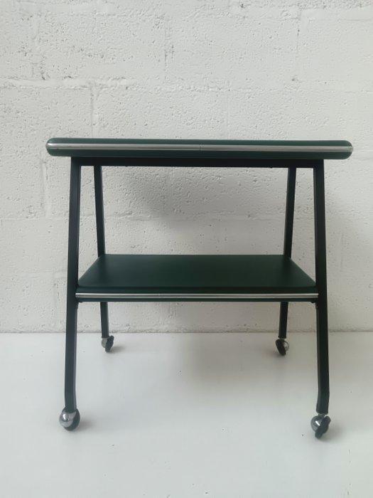 Trolley - IJzer, vinylleer - Servicekar, Antiek en Kunst, Kunst | Designobjecten