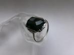 Zilver, Onyx & Marcasites - Ring - Art Deco