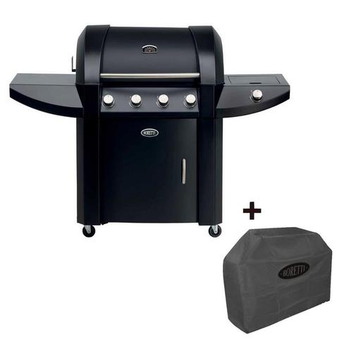 Boretti Robusto gasbarbecue met beschermhoes, Tuin en Terras, Houtskoolbarbecues, Verzenden