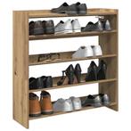 vidaXL Schoenenrek 80x25x81 cm bewerkt hout artisanaal, Huis en Inrichting, Verzenden, Nieuw