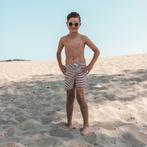 Swim short UV50 Shawn rib stripe carob brown  Salted Maat, Kinderen en Baby's, Babykleding | Maat 50, Nieuw, Ophalen of Verzenden