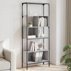 vidaXL Boekenkast 5-laags 76x33x188,5 cm bewerkt hout grijs, Verzenden, Nieuw, Overige houtsoorten