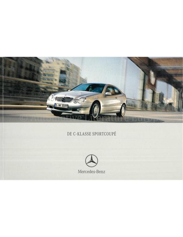 2002 MERCEDES BENZ C KLASSE SPORTCOUPÉ BROCHURE NEDERLANDS, Boeken, Auto's | Folders en Tijdschriften
