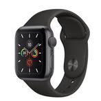 Apple Watch Series 5 40mm RVS | Zwart/Aluminium | Sportband, Telecommunicatie, Mobiele telefoons | Toebehoren en Onderdelen, Ophalen of Verzenden