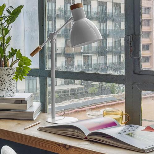 *WOONWINKEL* Kave Home Tescarle Tafellamp Wit, Huis en Inrichting, Lampen | Tafellampen, Nieuw, Verzenden