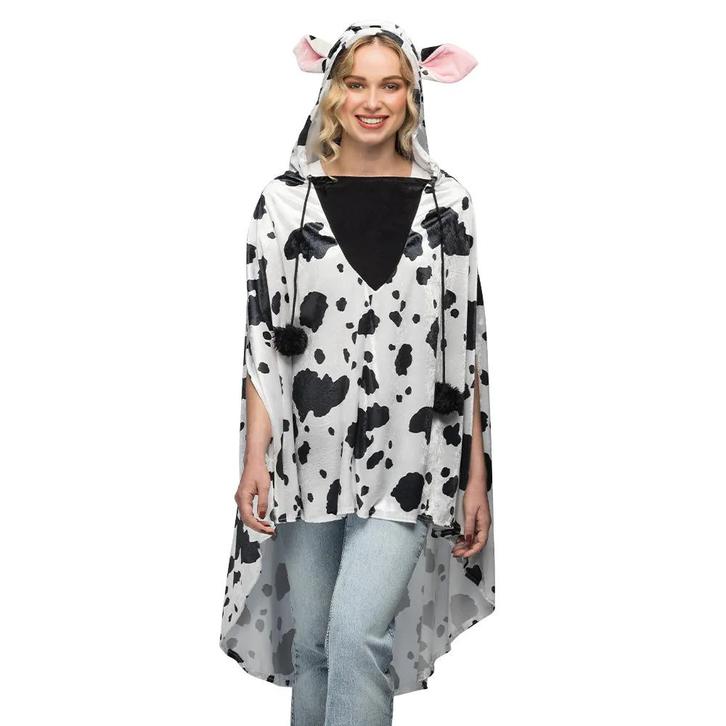 Poncho Koeienprint Volwassenen, Kleding | Dames, Carnavalskleding en Feestkleding, Nieuw, Ophalen of Verzenden