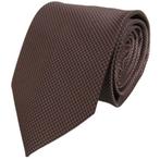 Bruine extra lange stropdas - ca.160cm • Stropdassen bruin, Effen, Bruin, Verzenden, Nieuw