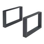 Stalen onderstel Makers set van 2 tafelpoot 40x64 cm zwart [, Huis en Inrichting, Tafelonderdelen, Verzenden, Nieuw