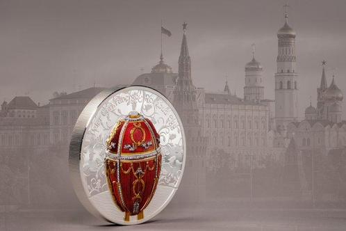 Mongolië. 1000 Togrog 2022 Rosebud Faberge Egg - Peter Carl,, Postzegels en Munten, Munten | Europa | Niet-Euromunten