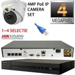 IP Exir camerabewaking set 4MP selectie 1-4 PoE dome, Verzenden, Nieuw