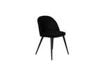 Eetkamerstoel - Jasmijn - Zwart - Fluweel - Jörn, Huis en Inrichting, Stoelen, Verzenden, Nieuw